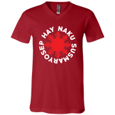 Hay Naku Susmaryosep Red Sun Unisex Jersey V-Neck T-Shirt